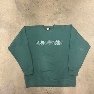 Vintage Y2K barbed wire‎ skater grunge mirage crew neck sweatshirt